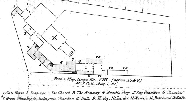 Plan of the hospice
